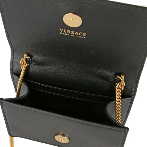 versace classic tag|Versace Tag Mini Bag Black,Gold .